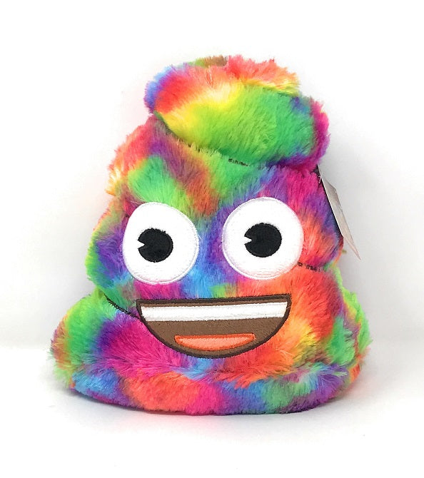 EMOJI POO TYE DYE PLUSH BANK C/P 6