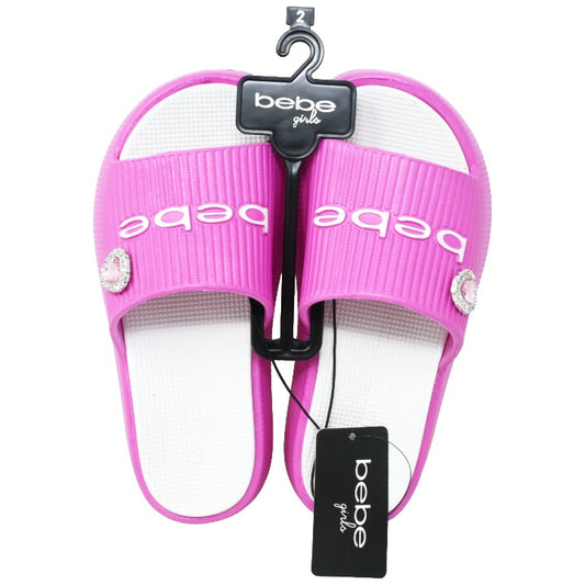 Girls Fuschia Platform Eva Slides C/P 16 BEBE