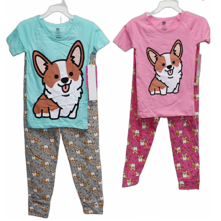 2pc "DOG" GIRLS SLEEP SET (2 ASST PRINTS -SIZE: 4/5,6/7,8/10,12/14) C/P 24