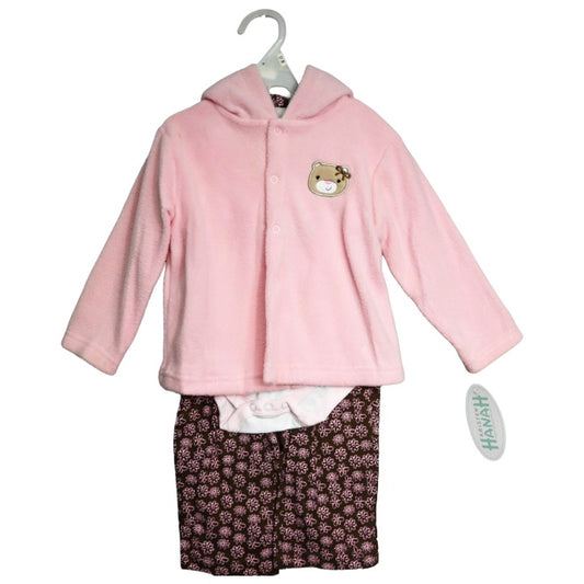 3pc Inf Prnt Baby Clothing Set C/P 12 Kristen Hanah