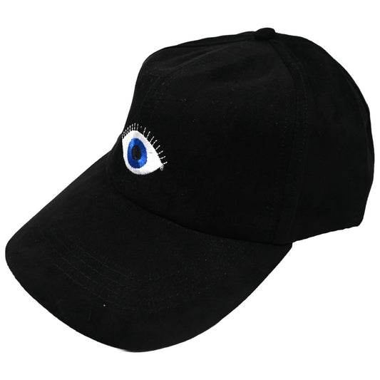 Blk Suede Eye Cap C/P 48 Nicole Marciano