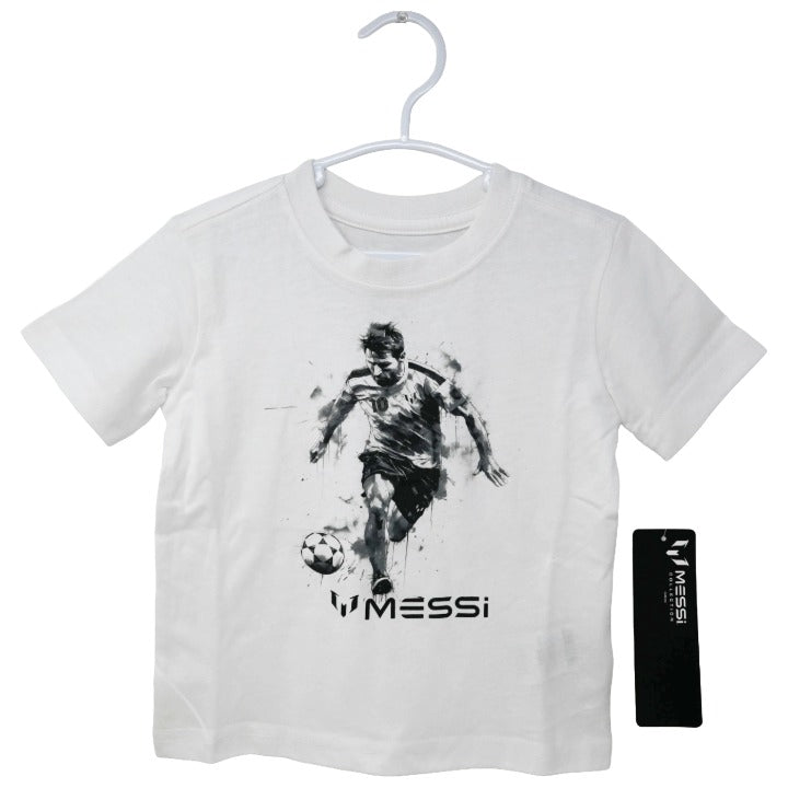 MESSI WHT INK SKETCH T-SHIRT 3-ASST SIZE 2T,3T,4T C/P 24