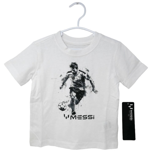 MESSI WHT INK SKETCH T-SHIRT 3-ASST SIZE 2T,3T,4T C/P 24