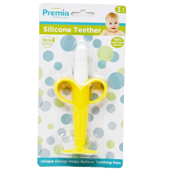 PREMIA SILICONE BANANA TEETHER C/P 36