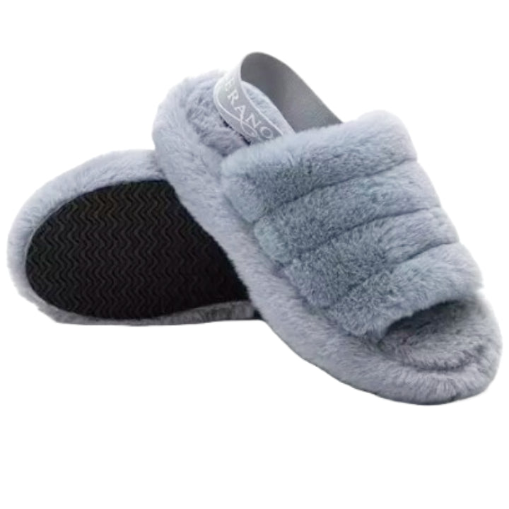 LT. BLUE LADIES SLIPPERS SIZE 7 C/P 18