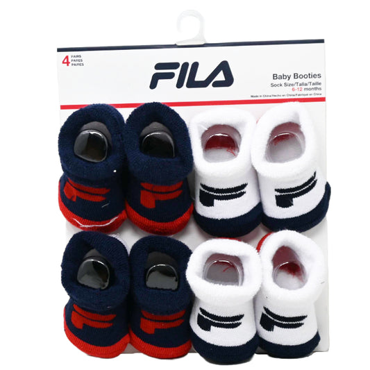 4pk BOYS FILA COLORBLOCK FC BOOTIES SOCKS C/P 60