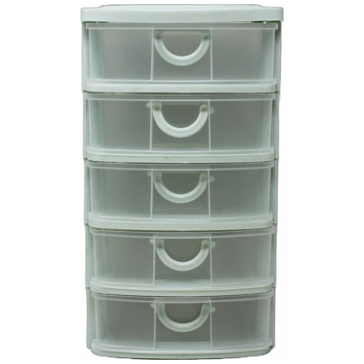 LONDON FOG 5-DRAWER LT. GREEN MINI ORGANIZER C/P 12