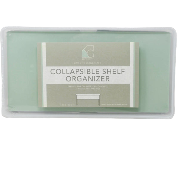 Green Collaspible Shelf Doubler with Grey TPR 14.25x7.48x7.01" C/P 12