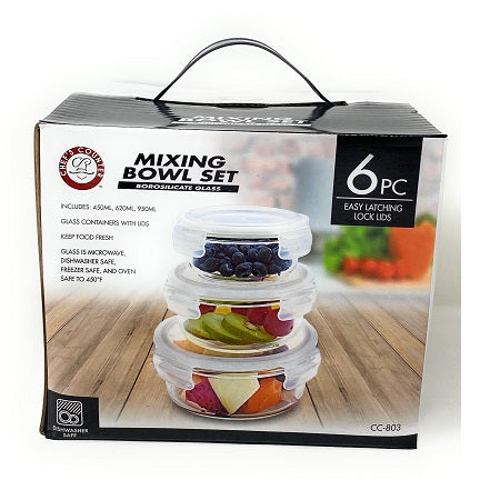 6pc Mixing Storage Set C/P 8