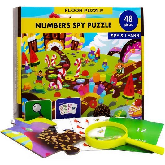 NUMBERS SPY FLOOR PUZZLE C/P 6