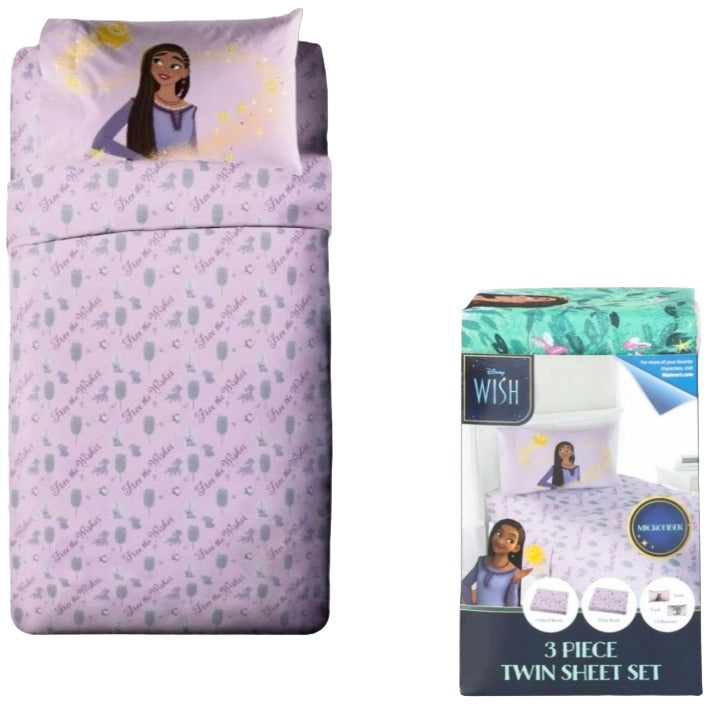 3pc Twin Wish Sheet Set C/P 6 Disney