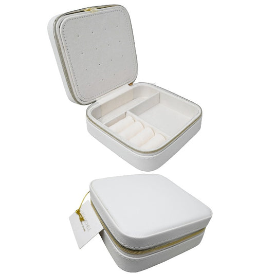 5x5 Ivory Jewelry Organizer C/P 88 LESA MICHELE Jewelry Box