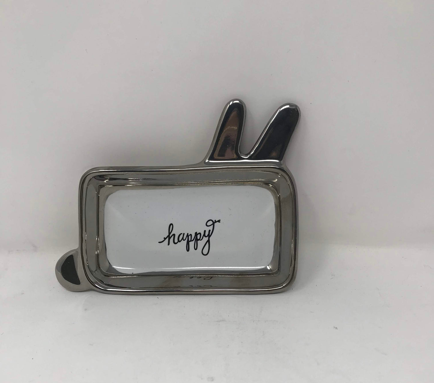 5.2X4X1"HAPPY" RABBIT EAR TRAY C/P 60