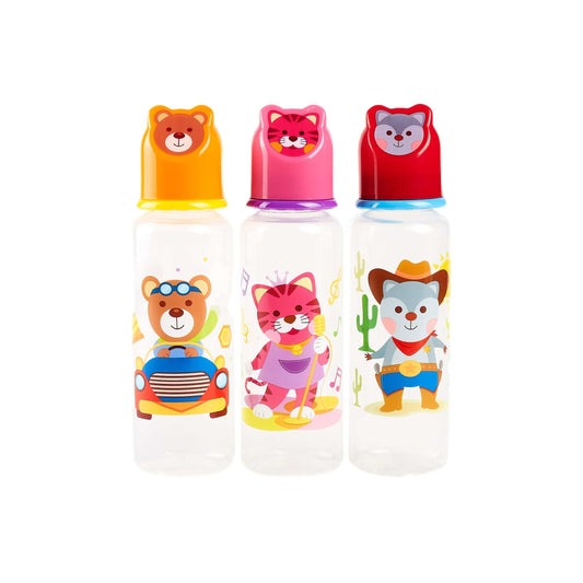 Safety 1st 9oz BABY BOTTLE W/ANIMAL SHAPE CAP C/P 36