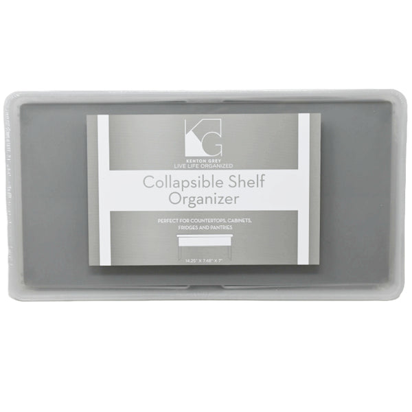 Collaspible Shelf Doubler with Grey TPR 14.25x7.48x7.01" C/P 12