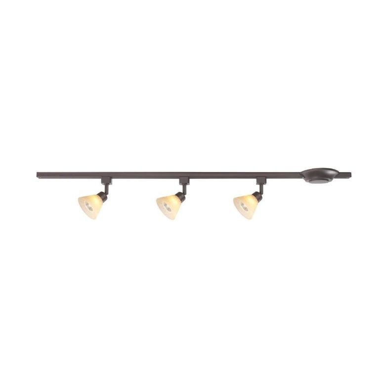 44" 3-LIGHT  BRONZE FINISH LINEAR TRACK SECTION C/P 1,COLOR BOX