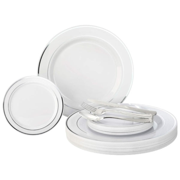 600pk Wht Slv Dinnerware Set C/P 1 Occasions