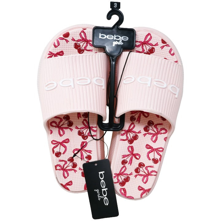 Girls Blush Eva Platform Slides C/P 16 BEBE