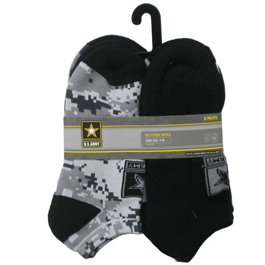 6pk ARMY DIGI CAMO HC NS SOCKS SIZE 9-11 C/P 60