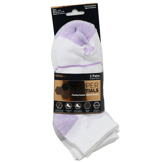 5pk CE SPORT HC QTR SOCKS SIZE 9-11 C/P 12