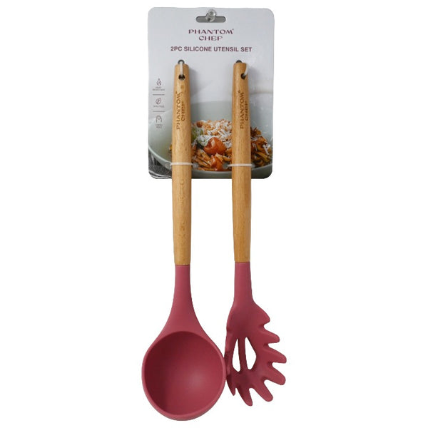 2pc Blush Ladle Pasta Server Set C/P 12 Phantom Chef