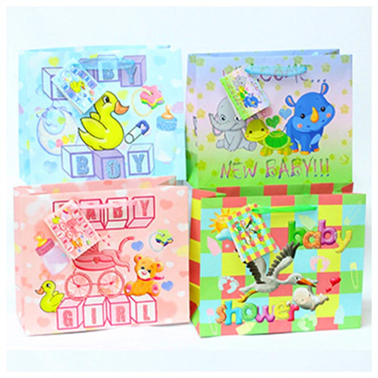 Lg Baby Shower Glit Bag   C/P 144