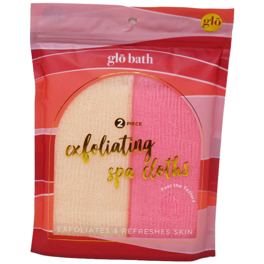 2pk EXFOLIATING SPA CLOTHS C/P  72