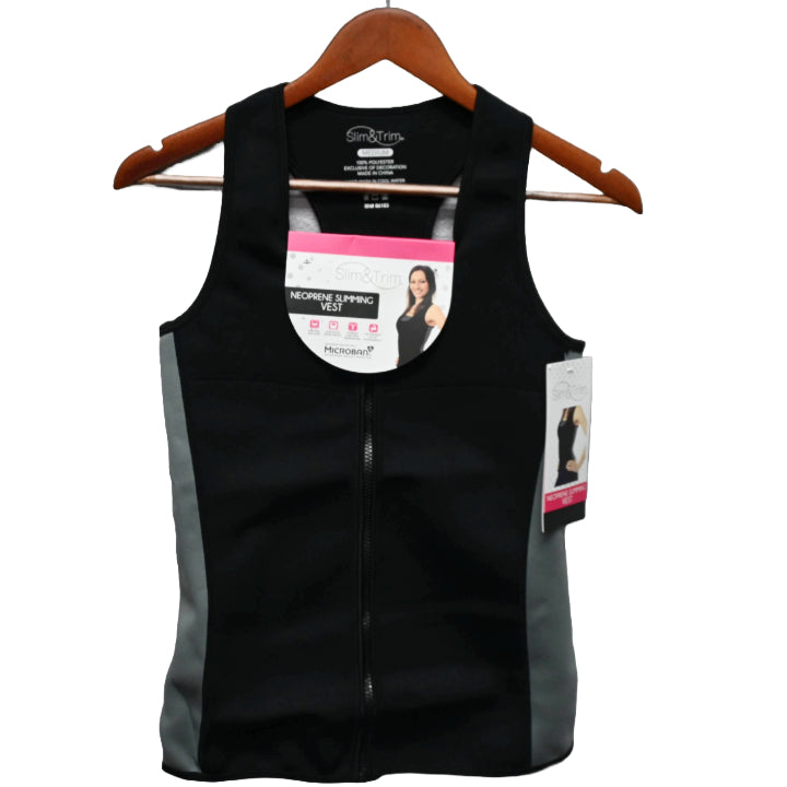 SMALL BLK/GRY WOMEN NEOPRENE VEST (FLAT PACKED) C/P 12