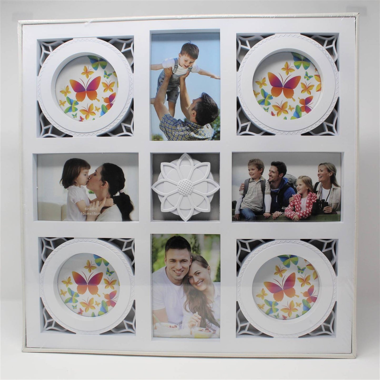 PHOTO FRAME, 4IN1 FLOWER COLLAGE C/P 12