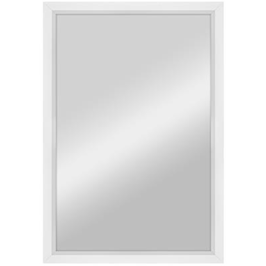 23x34.25" MERCER WHITE FRAMED MIRROR C/P1