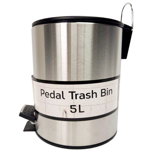 5L Trash Bin SSBl C/P 6