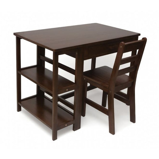 KIDS WORKSTATION (DESK & CHAIR) WALNUT FINISH C/P 1