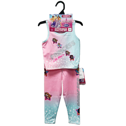 FAIRYTALE PRINCESS ALL STARS RACER TANK ACTIVEWEAR SET 4-ASST SIZE 4-6X C/P 48