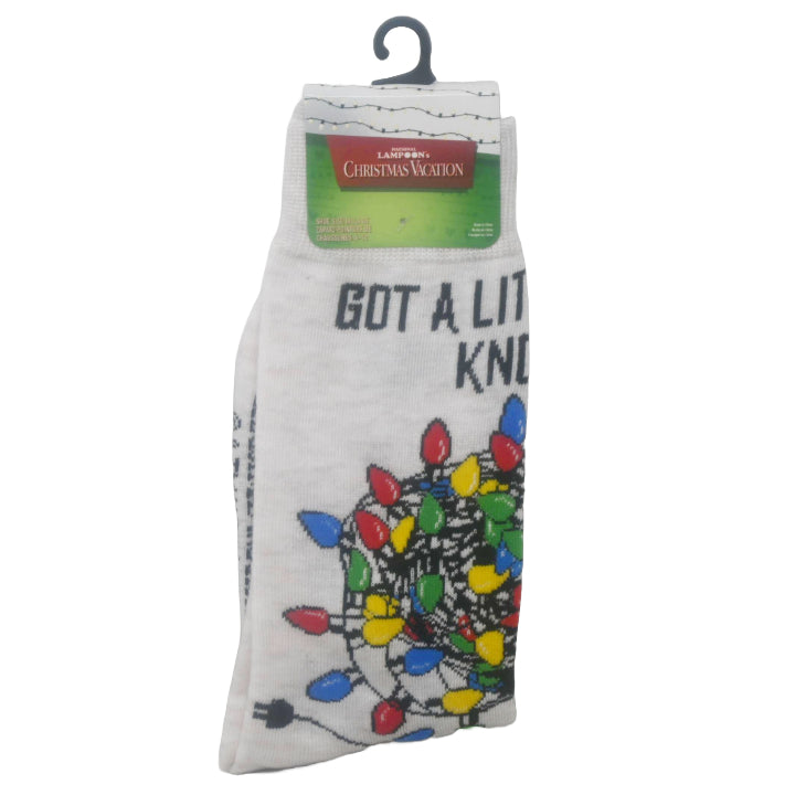 1pk MEN X-MAS CAVA KNOT HERE CREW SOCKS SIZE 10-13 C/P 60