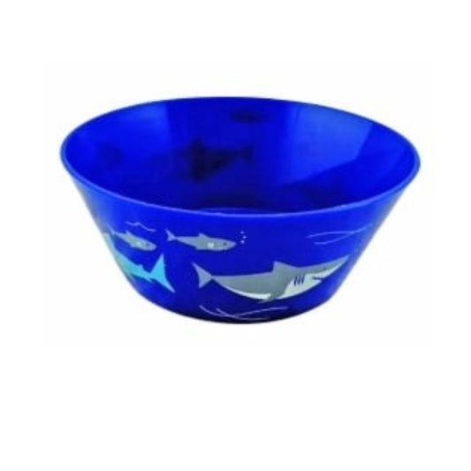 6" Kids Tapered Bowl - Sharks Print C/P 12