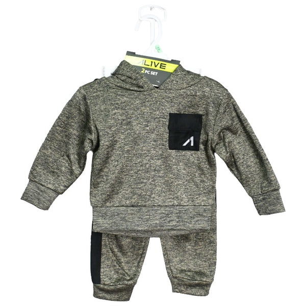 Inf Boys 2pc Slv Mnk Hoodie & Jogger Set C/P 24 ALIVE