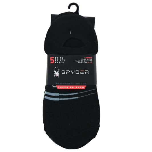 5pk SPYDER DBL STRIPE SUPER NS SOCKS SIZE 10-13 C/P 60