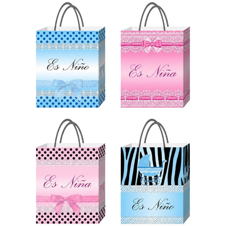 4 Asst XL Baby Lace Bag C/P 120