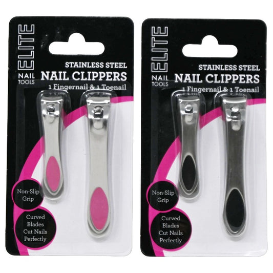 2 Asst 2pk Nail Clippers C/P 144 Inner 6 ELITE