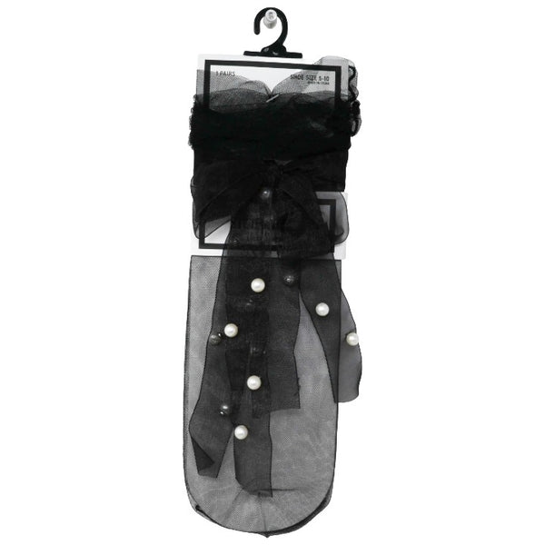 Blk Slouch Socks C/P 48 Steve Madden