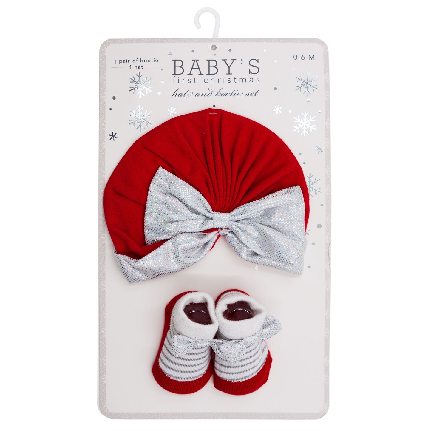 SCARLETT CHRISTMAS HAT & RATTLE SOCKS C/P 48