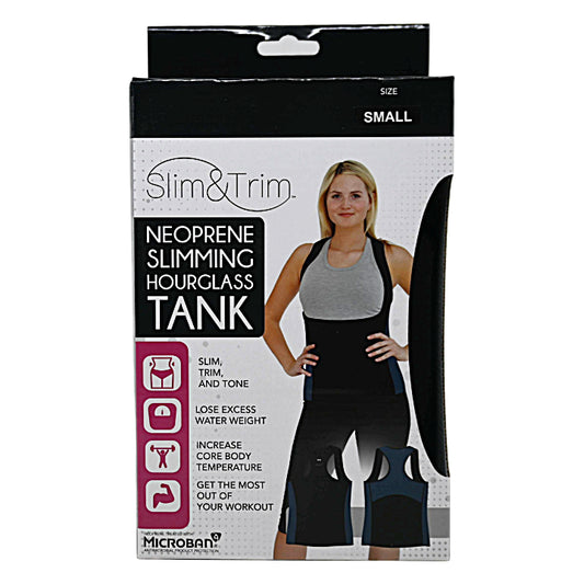 SMALL BLK/TEAL WOMEN HOURGLASS NEOPRENE TANK (BOXED) C/P 12