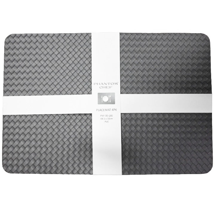 4pk DGry Placemats C/P 23 Phantom Chef
