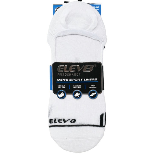 10pk Mens W/B/G Asst Liners C/P 60 ELEV8
