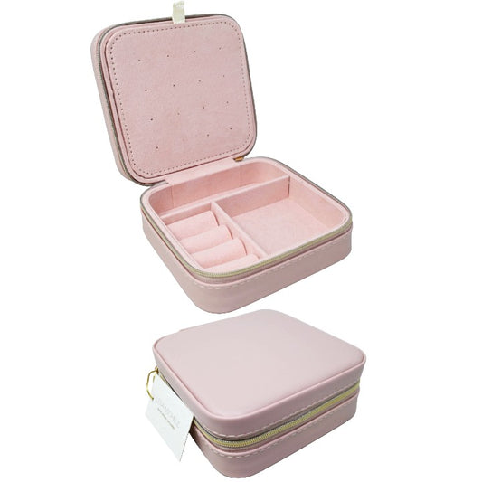 5x5 Lt Pnk Jewelry Organizer C/P 96 LESA MICHELE Jewelry Box