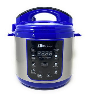4qt ELITE BLUE PRESSURE COOKER C/P 1