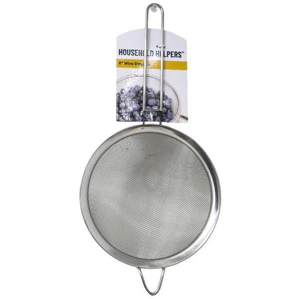 6" Wire Strainer C/P 36 Household Helpers