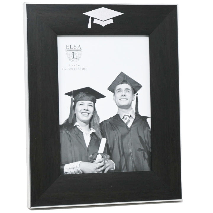 5"x7" Grad Frame Black with Felt Back C/P 6