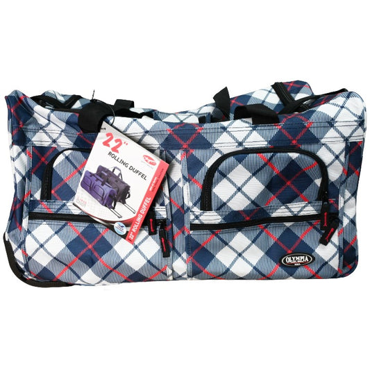 22" Blu Rolling Duffel C/P 3