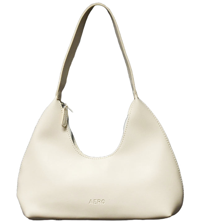 BONE COLOR SHORT SHOULDER HOBO HABDBAG AEROPOSTALE C/P 24